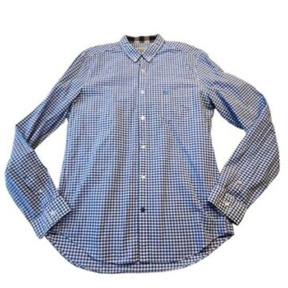 Burberry Brit  Men's Blue Checkered Shirt